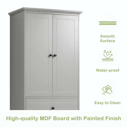 Bathroom Storage Cabinet with Drawers and Adjustable Shelf