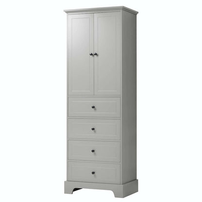 Bathroom Storage Cabinet with Drawers and Adjustable Shelf