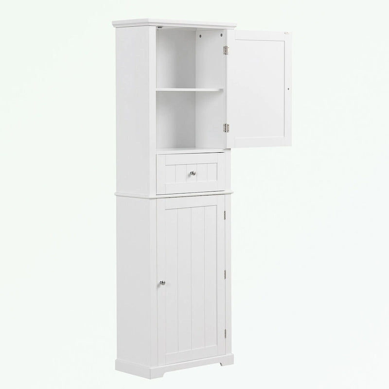Bathroom Storage Cabinet with Drawer and Adjustable Shelf