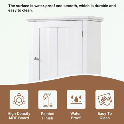 Bathroom Storage Cabinet with Drawer and Adjustable Shelf