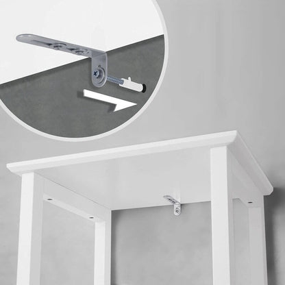 Floor Cabinet with 3-Tier Shelf - 12.6D x 15.7W x 63H