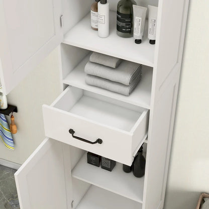 Double Door Narrow Height Slim Floor Standing Cabinet