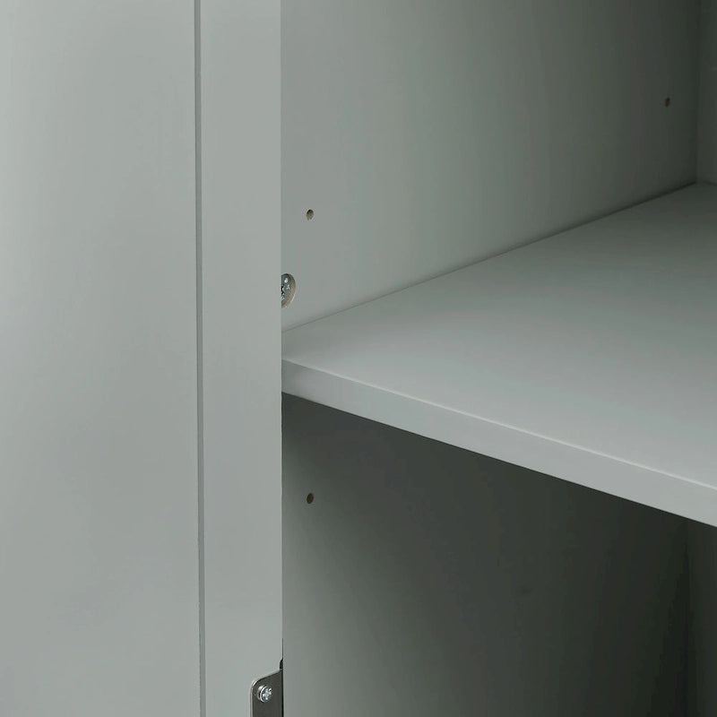 Tall Storage Cabinet with Three Drawers - N/A