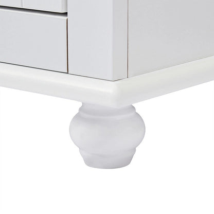 Tall Bathroom Storage Cabinet with Two Drawers and Two Doors