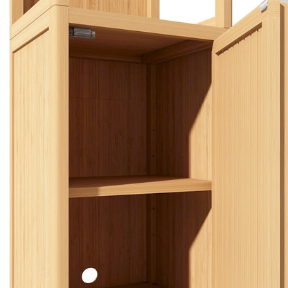 Large capacity multifunctional bamboo storage cabinet furniture for bathroom