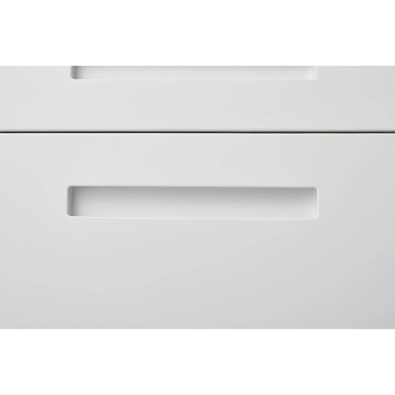 3 Drawer Mobile File Cabinet,Versatile Cabinet,5 Wheel Design Anti-Tilting Cold Rolled Steel Waterproof Moisture-Proof