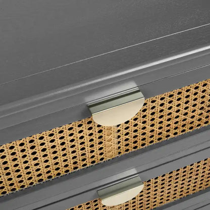 Rattan 3-Drawers Cabinet