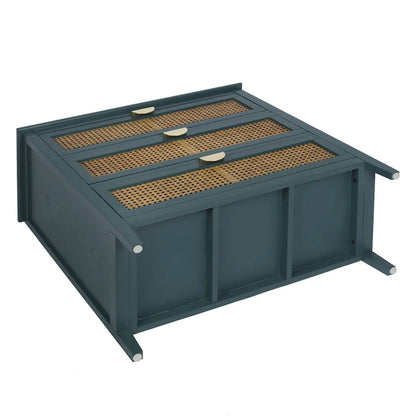 Rattan 3-Drawers Cabinet