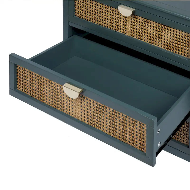 Rattan 3-Drawers Cabinet