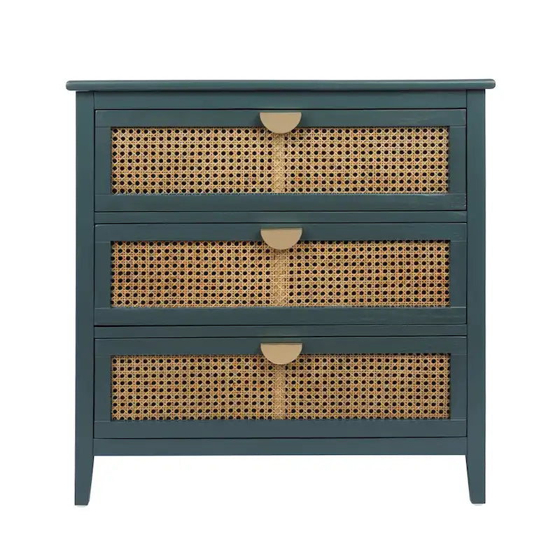 Rattan 3-Drawers Cabinet