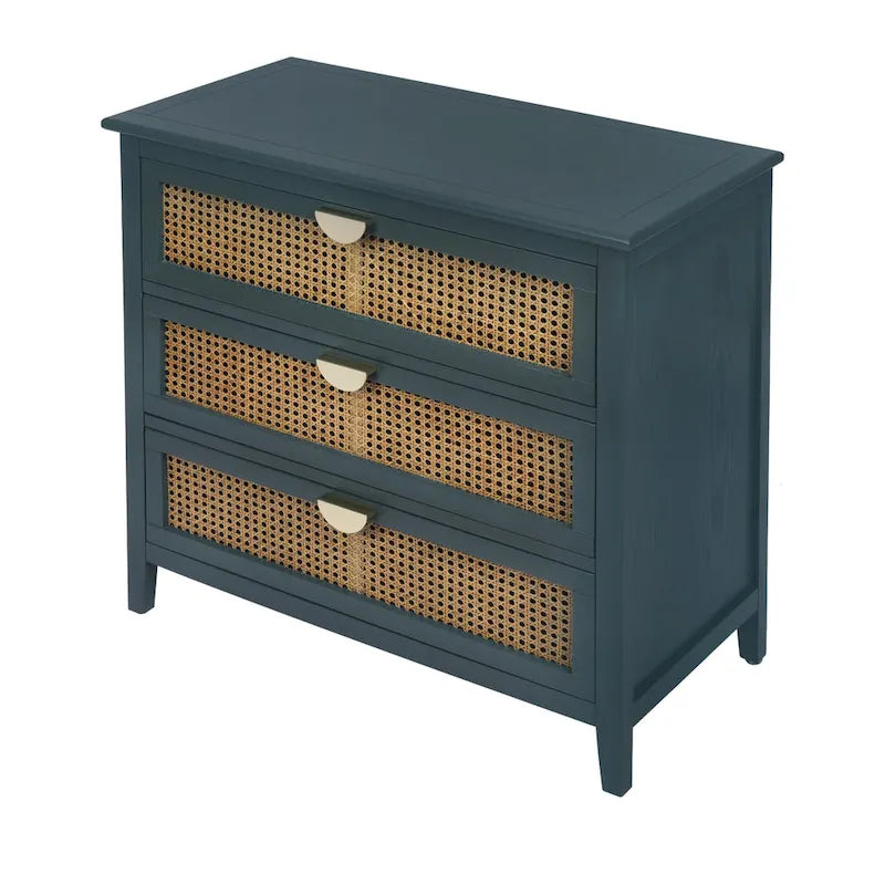 Rattan 3-Drawers Cabinet