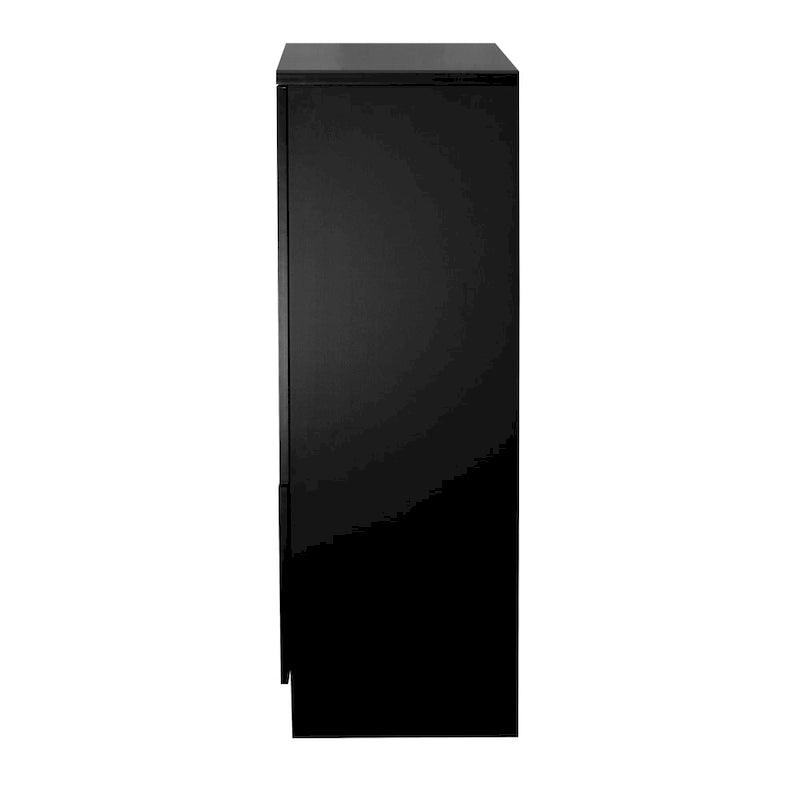 Wooden Floor Cabinet with 2 Glass Doors