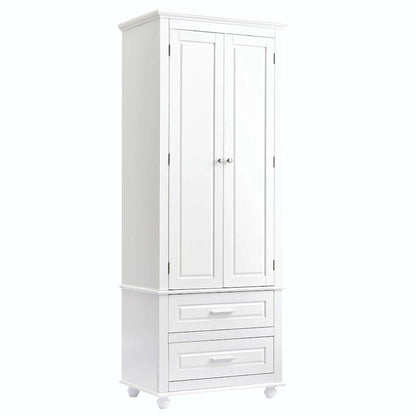 Tall Storage Cabinet with Two Drawers
