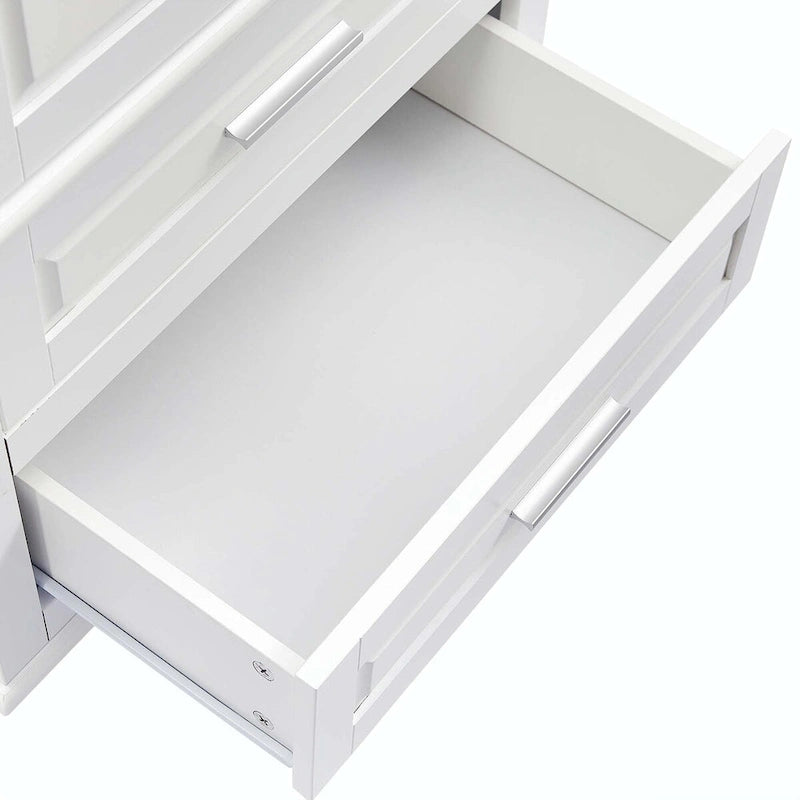 Tall Storage Cabinet with Two Drawers