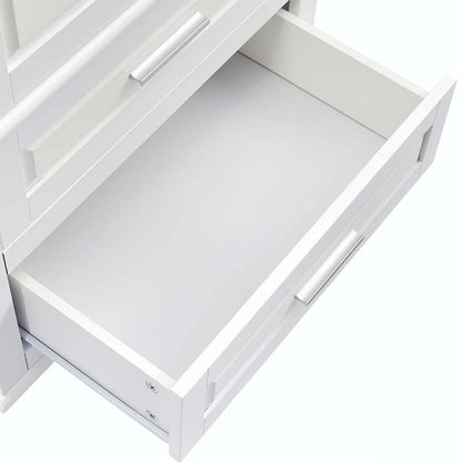 Tall Storage Cabinet with Two Drawers