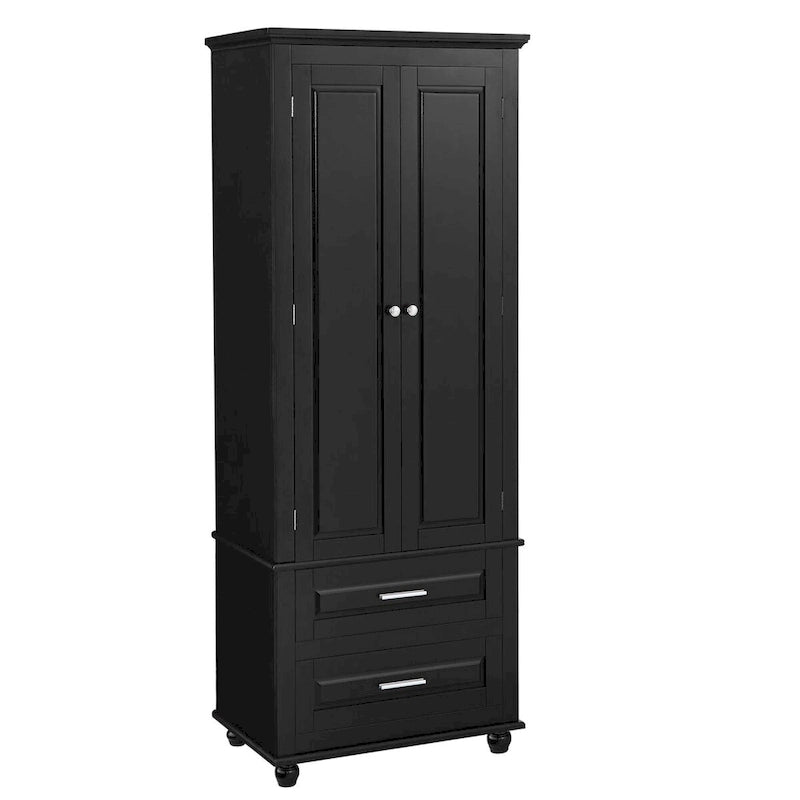 Tall Storage Cabinet with Two Drawers