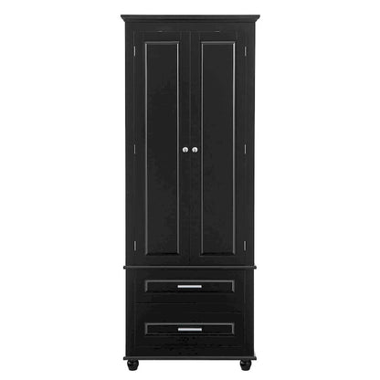 Tall Storage Cabinet with Two Drawers