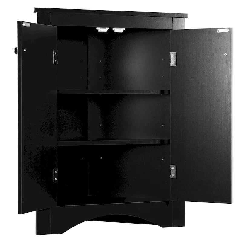 Triangle Bathroom Storage Cabinet with Adjustable Shelves