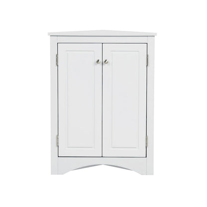 Triangle Bathroom Storage Cabinet with Adjustable Shelves